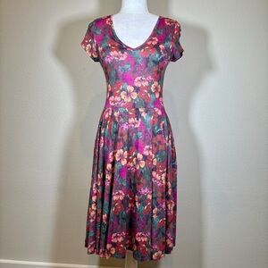 NWT Peruvian Connection Floral Fit & Flare Midi Dress Size Small